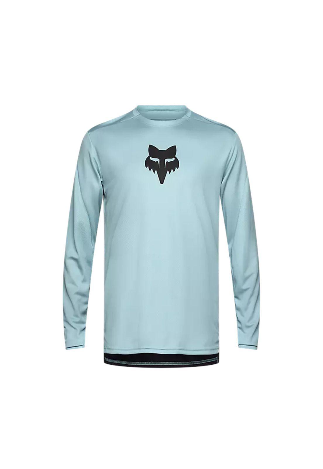 Polera Bicicleta Ranger Head Azul Fox-0