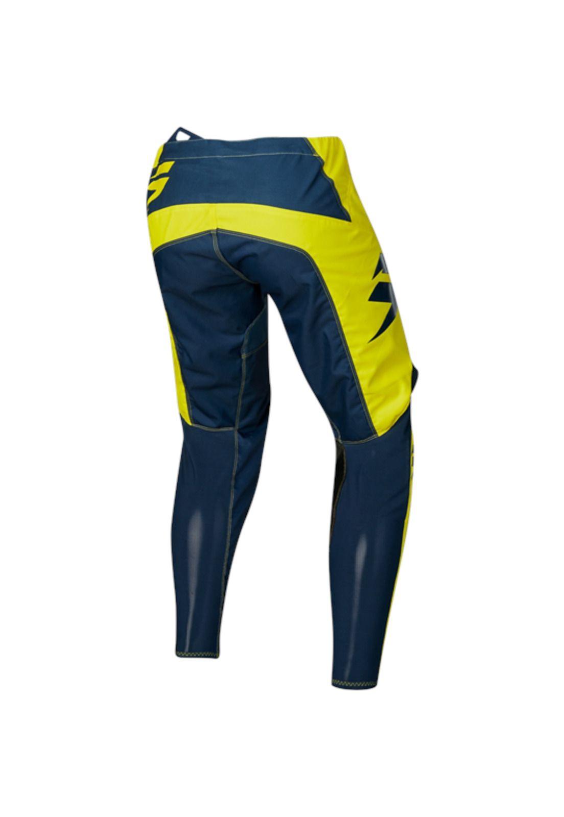 Pantalon Moto White York Amarillo Shift-1