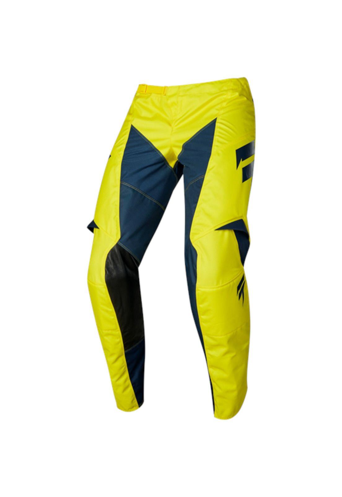 Pantalon Moto White York Amarillo Shift-2
