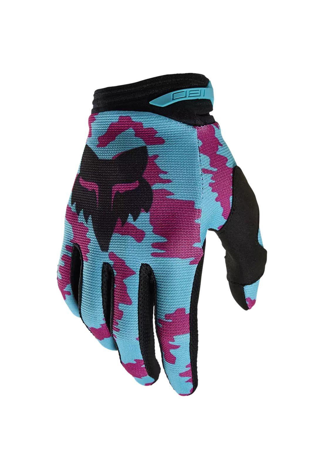 Guantes Moto 180 NUKLR Celeste/Morado Fox-0
