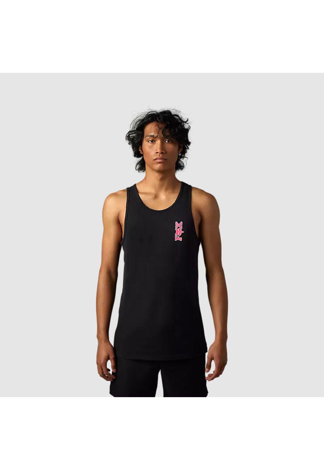 Polera Lifestyle Barbed Wire II Tank Sin Mangas Negro Fox-0