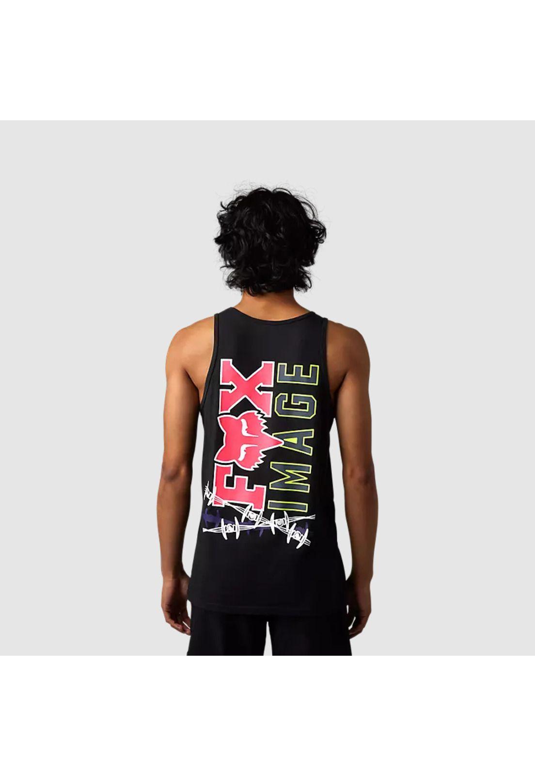 Polera Lifestyle Barbed Wire II Tank Sin Mangas Negro Fox-1
