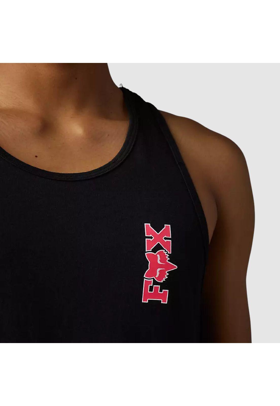 Polera Lifestyle Barbed Wire II Tank Sin Mangas Negro Fox-2