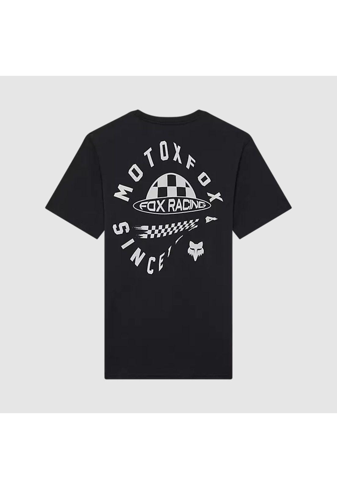 Polera Lifestyle Planet Moto Premium Negro Fox-1