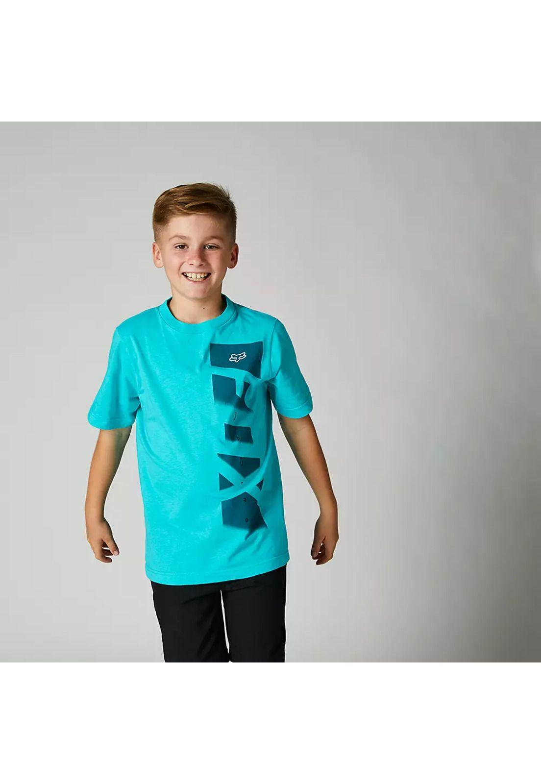 Polera Lifestyle Niño RKANE Side Celeste Fox-1