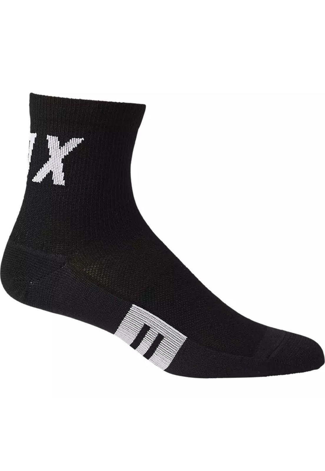 Calcetines Bicicleta Mujer Flexair 4" Merino Negro Fox-0