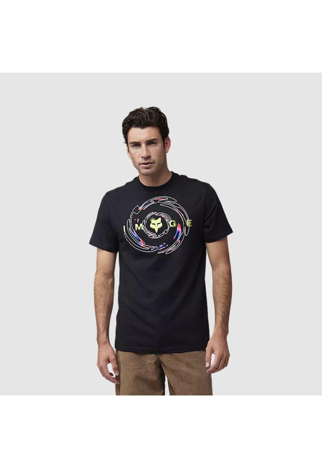 Polera Lifestyle Energy Face Premium Negro Fox-2