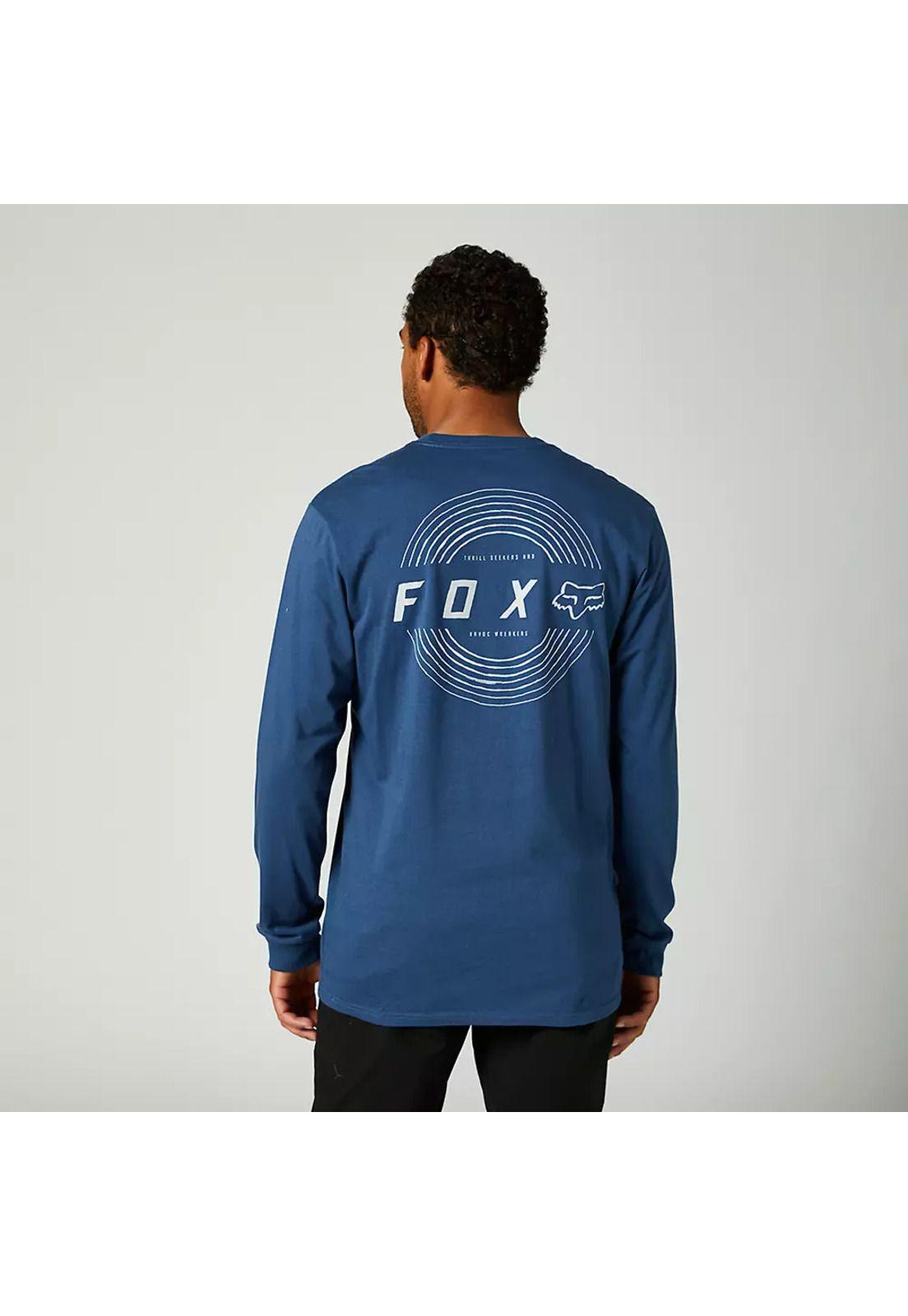 Polera Lifestyle Proximah Manda Larga Azul Fox-2