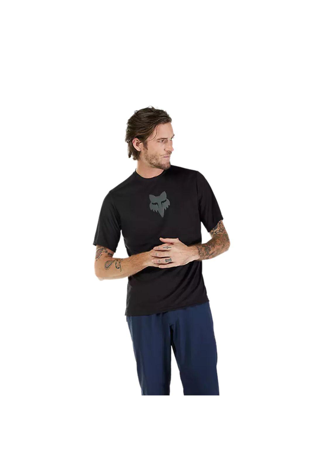 Polera Bicicleta Ranger Head Negro Fox-2
