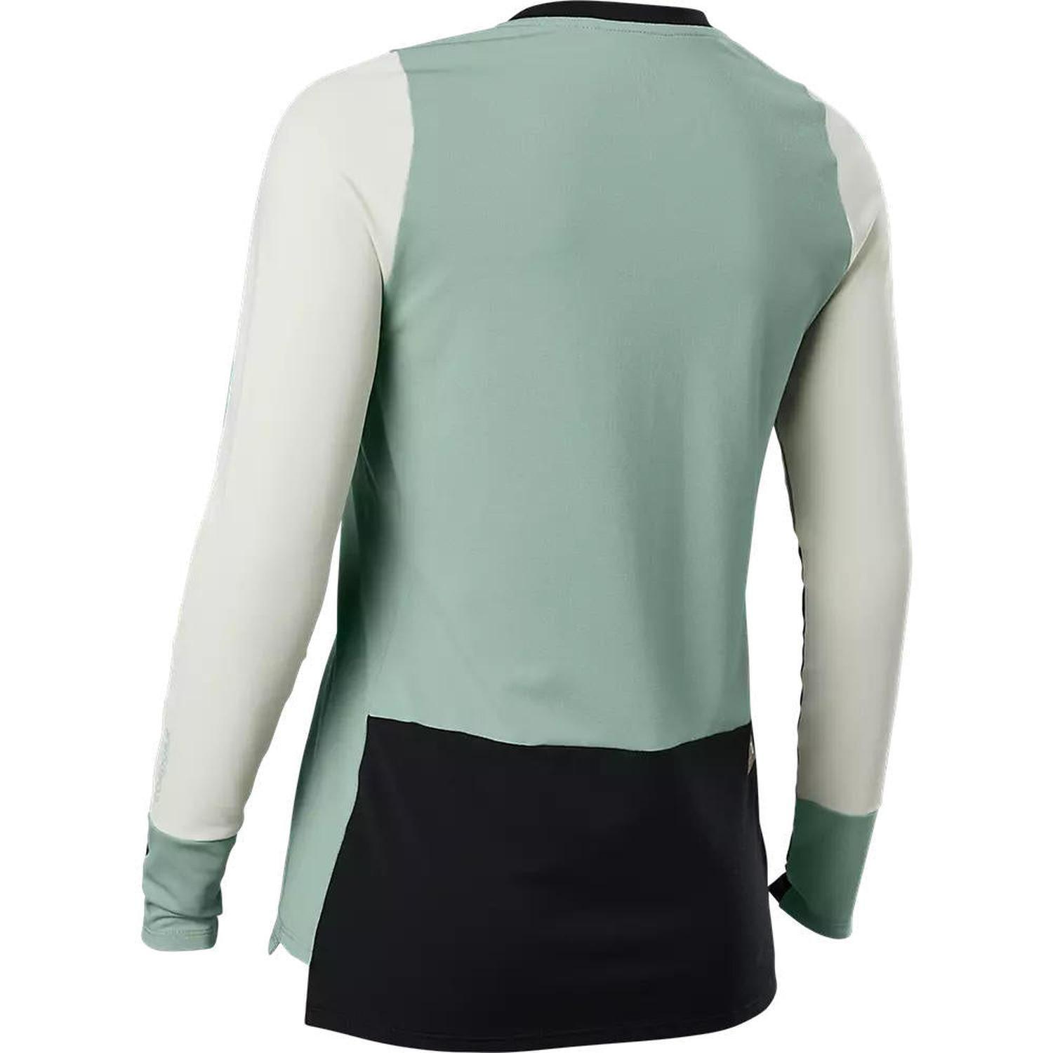 Polera Bicicleta Mujer Defend Pro Manga Larga Gris Fox-2
