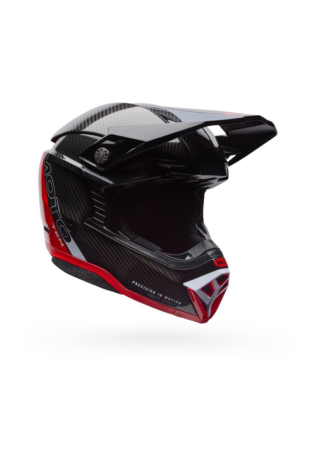 Casco Moto Moto-10 Spherical Strike Rojo/Negro Bell-1