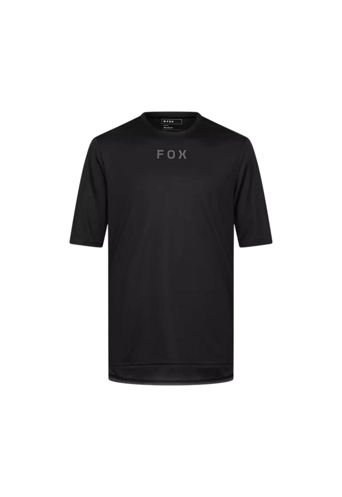Polera Bicicleta Ranger Wordmark Negro Fox-0