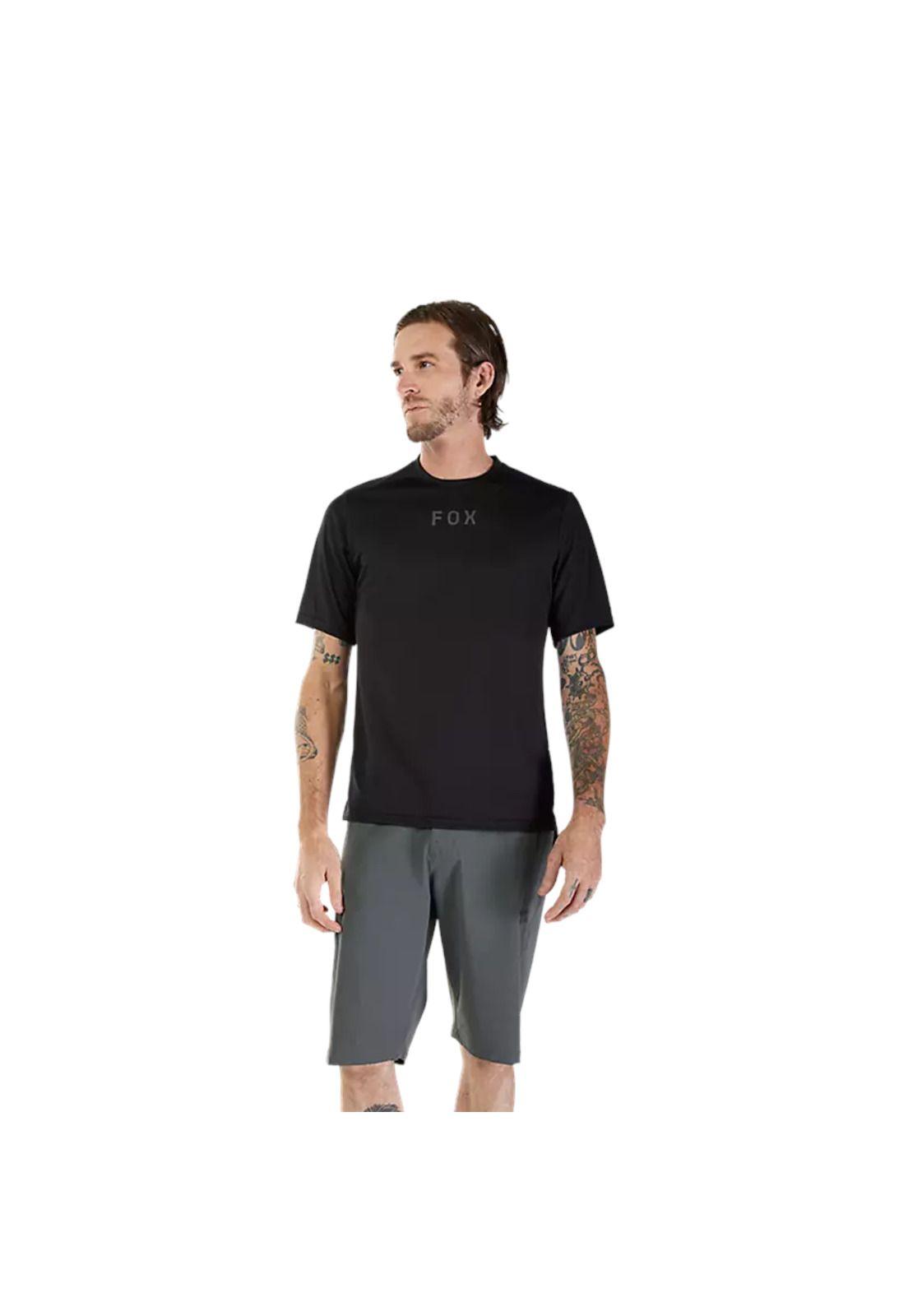 Polera Bicicleta Ranger Wordmark Negro Fox-2