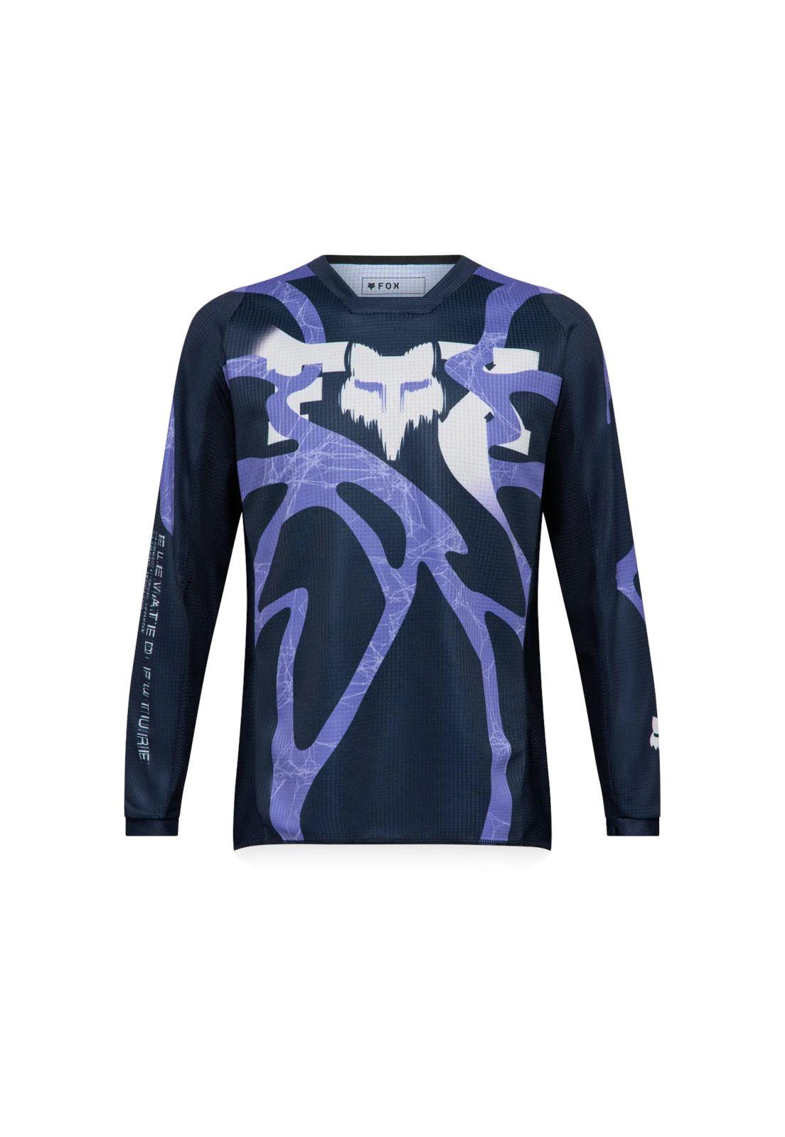 Polera Moto Niño 180 Diffuse SE Azul/Morado Fox-0