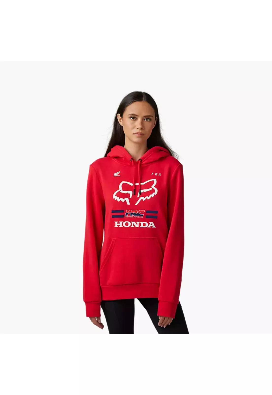 Poleron Lifestyle Mujer X Honda Rojo Fox-0