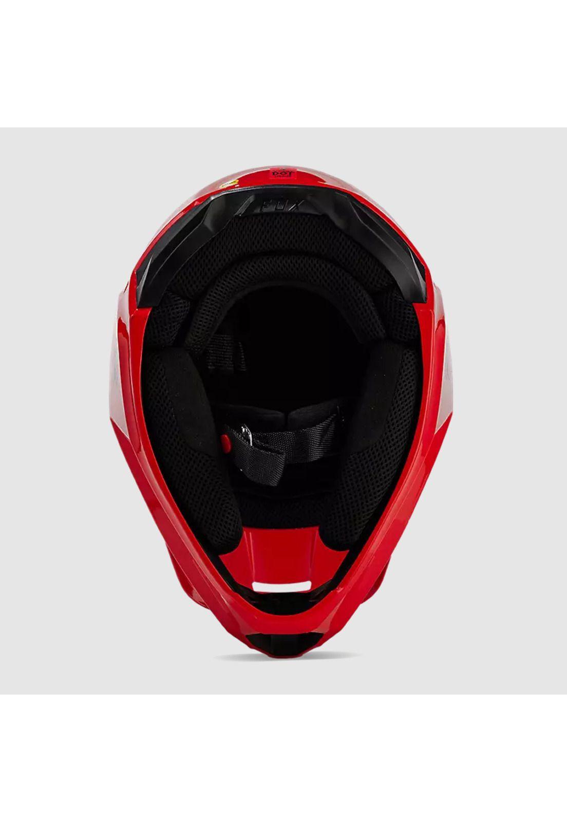 Casco Moto V Core Rojo Fox-5