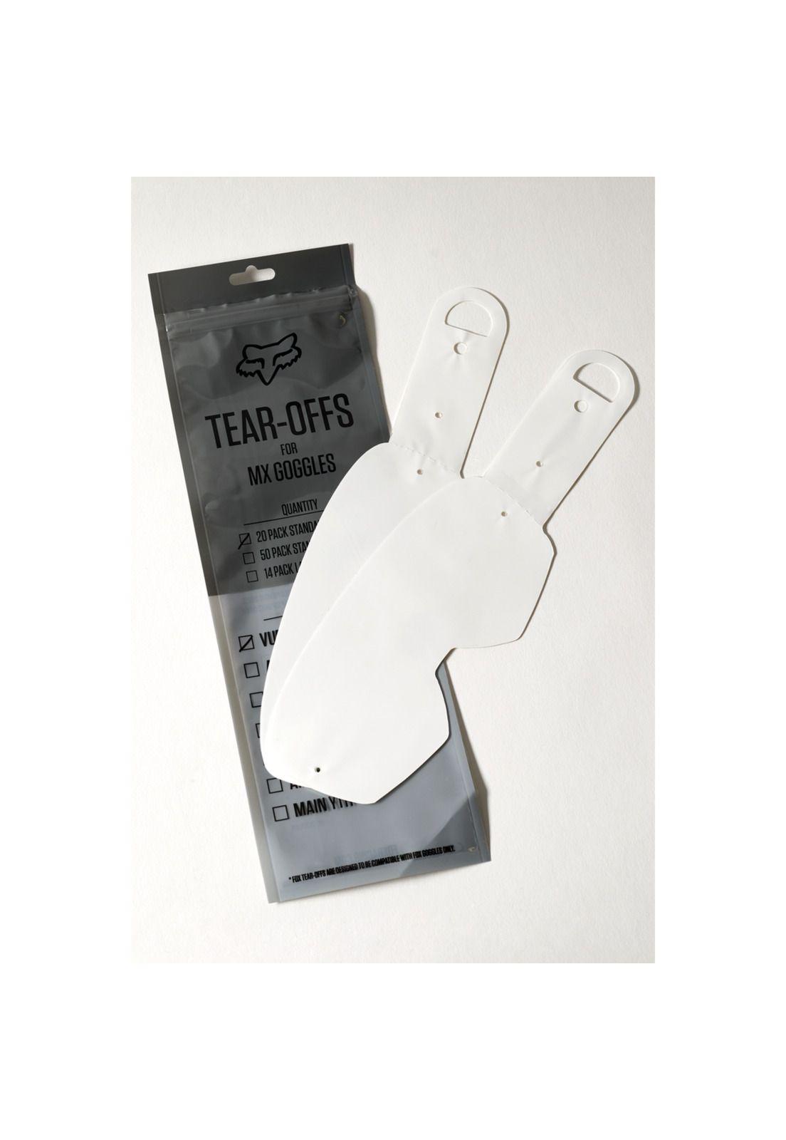 Repuesto Antiparra Tear Off Air Space/Main Transparente 2020/2021 Fox-0