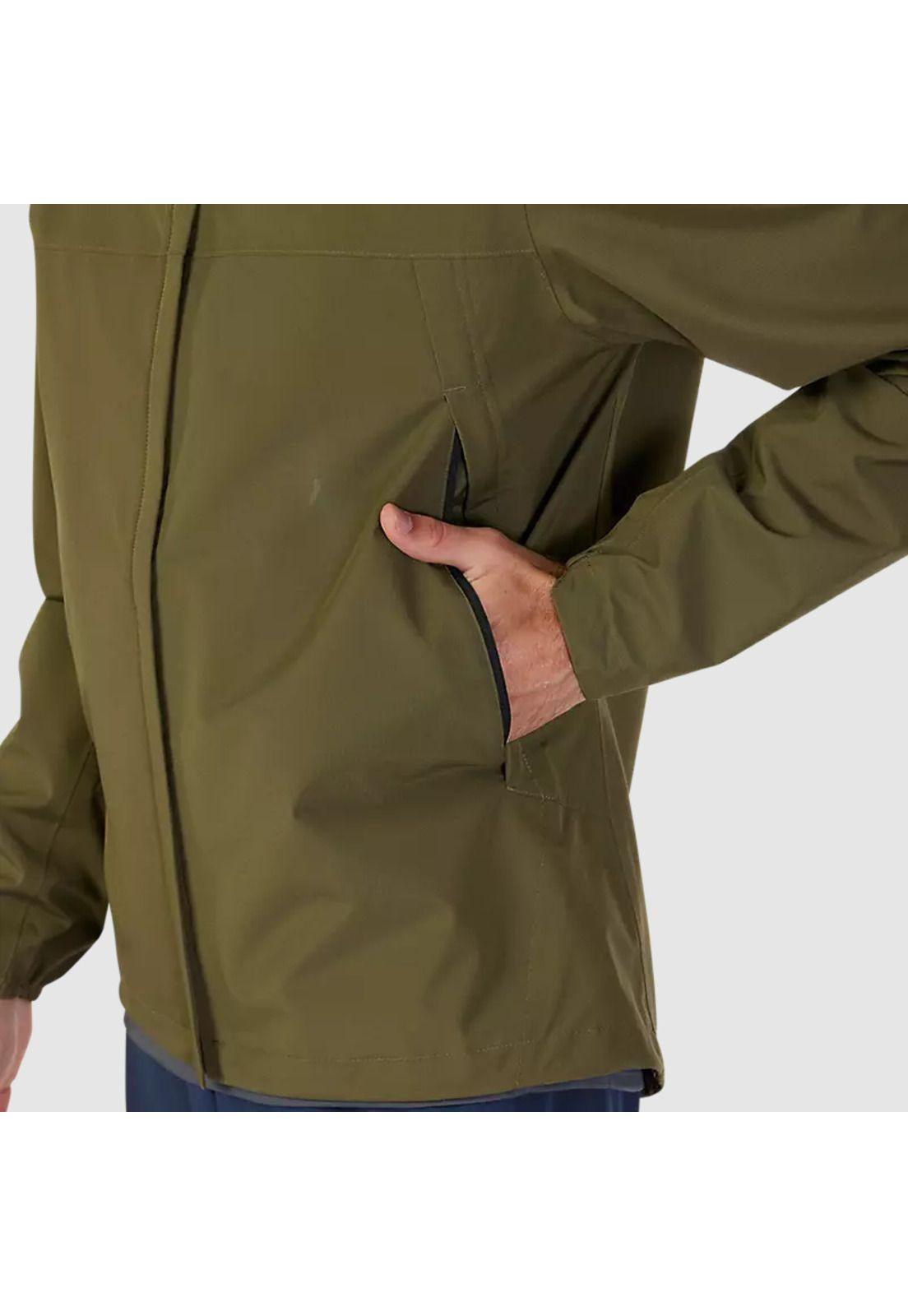 Chaqueta Bicicleta Impermeable Ranger Verde Oliva Fox-4