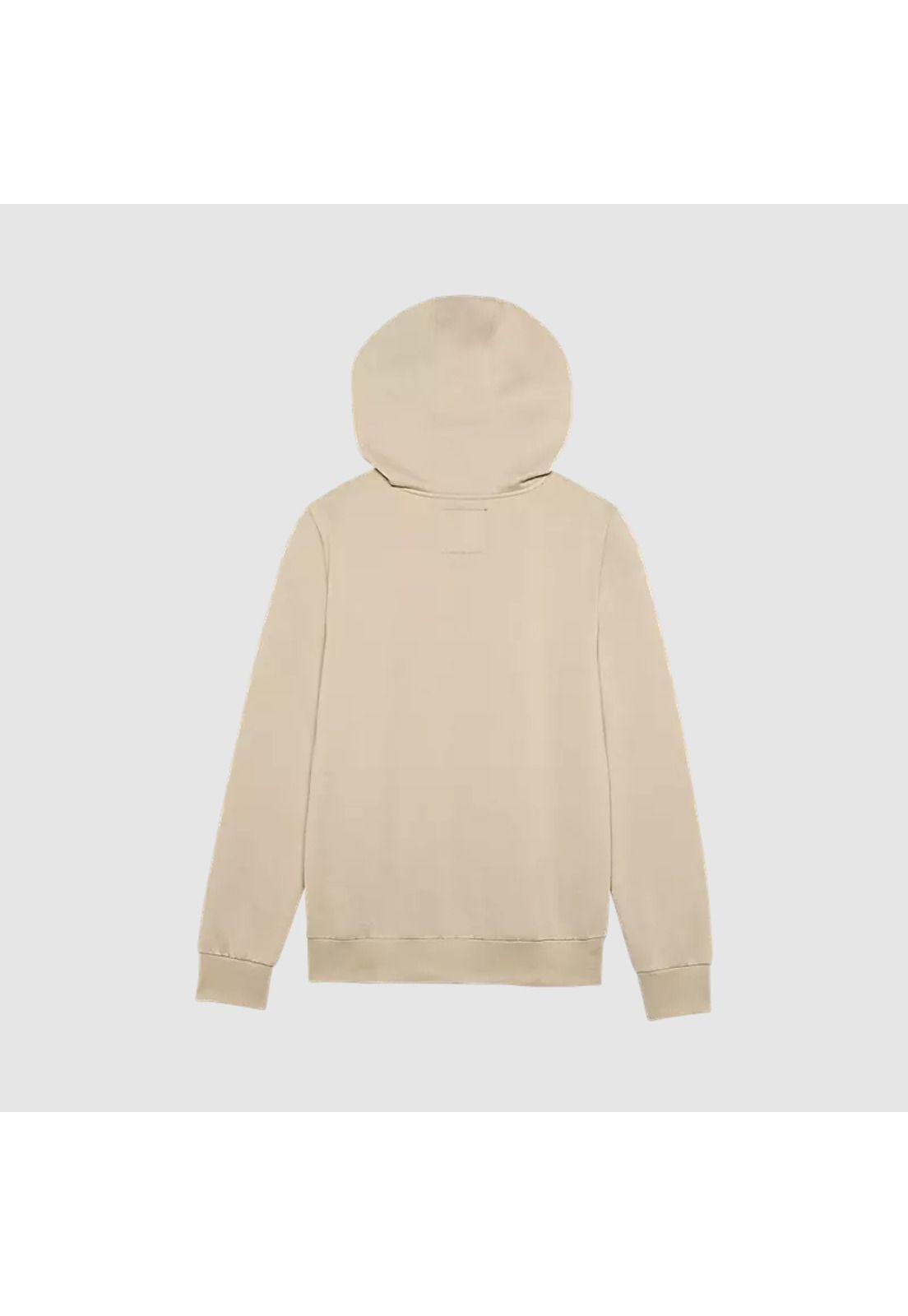 Poleron Lifestyle Mujer Canguro Absolute Crema Fox-1