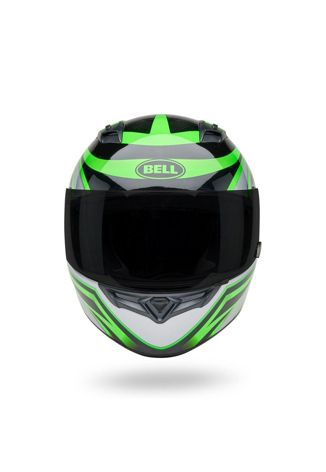 Casco Moto Calle Qualifier Verde Bell-3