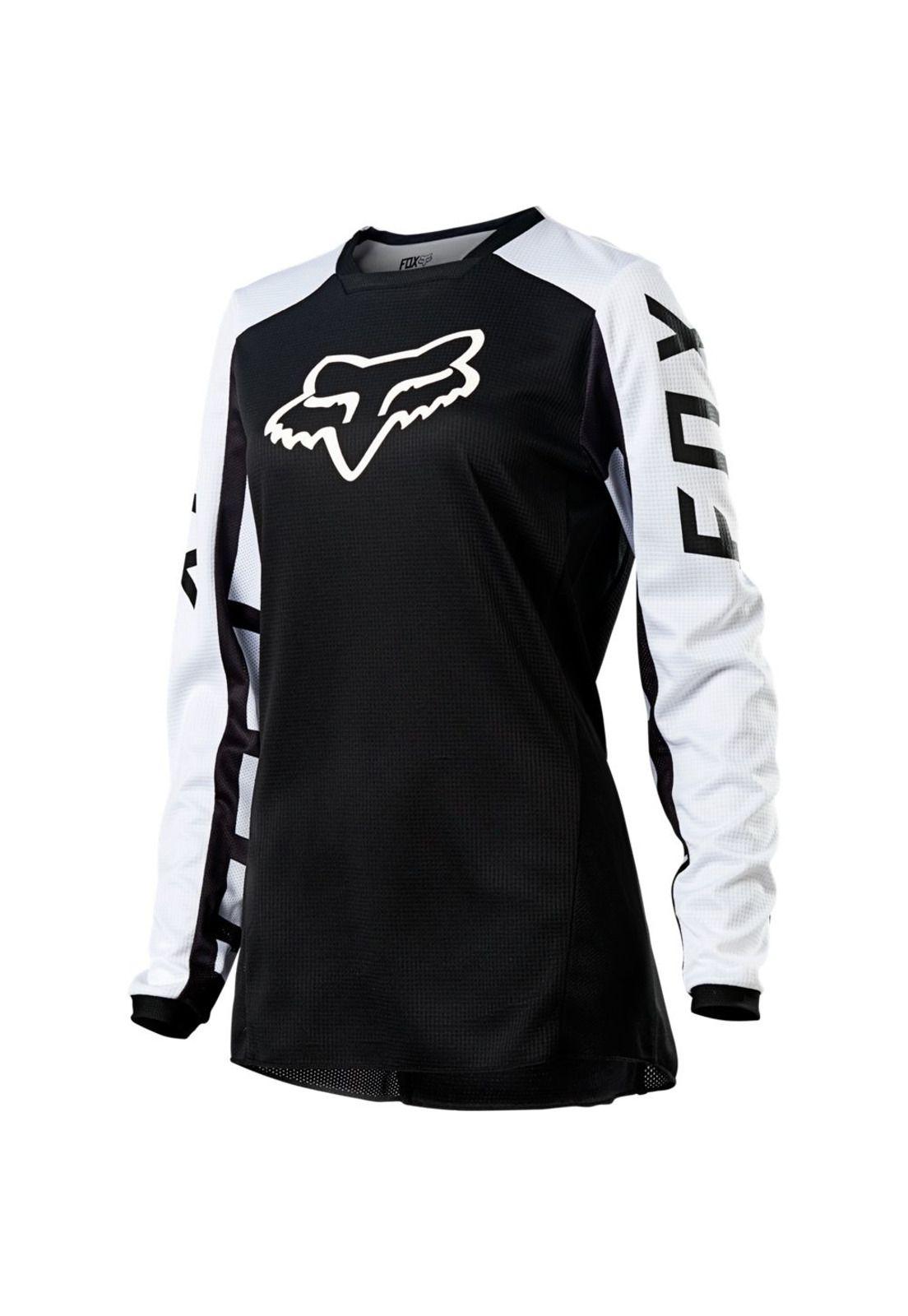 Polera Moto Mujer 180 DJET Negro Fox-3