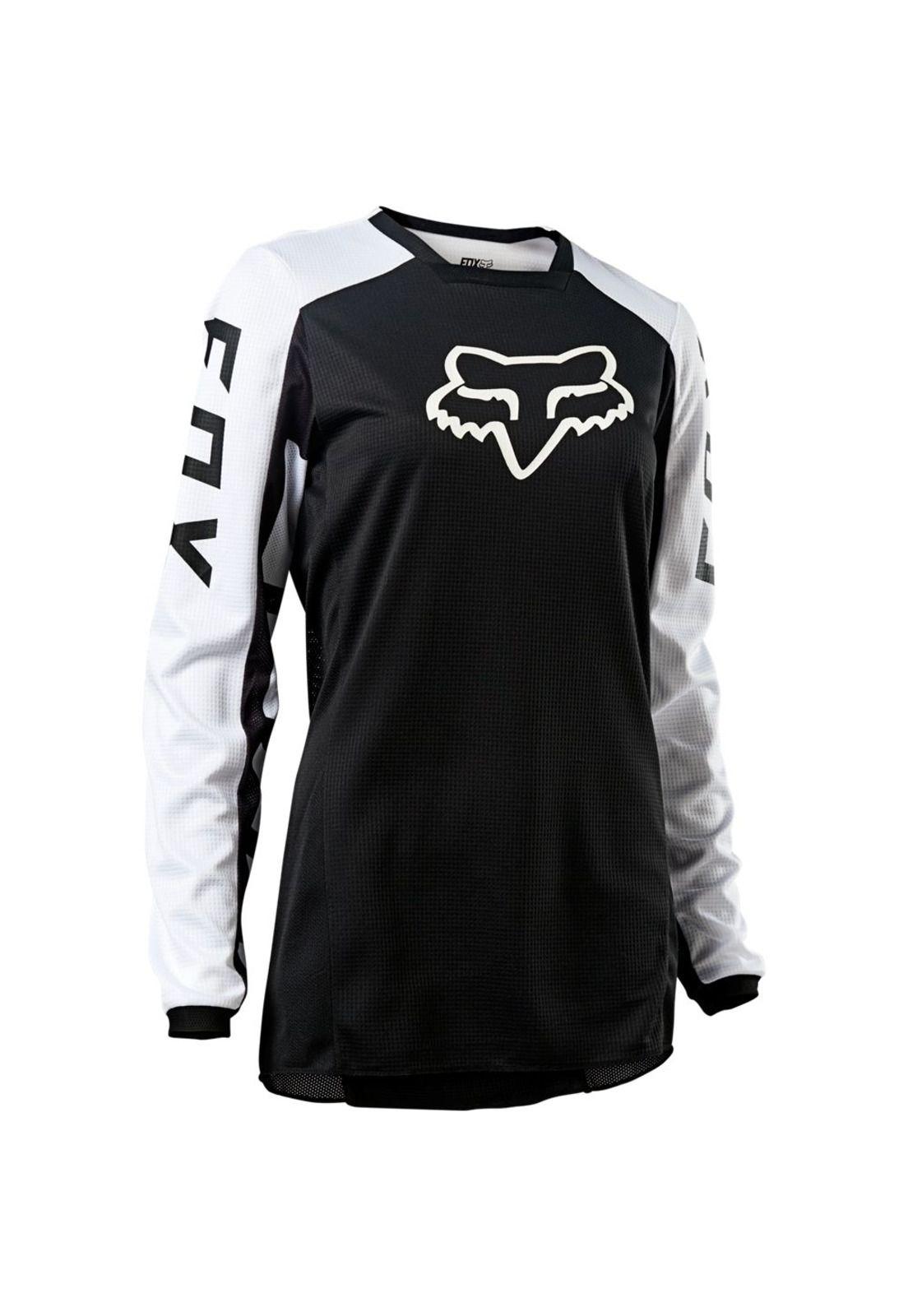 Polera Moto Mujer 180 DJET Negro Fox-4