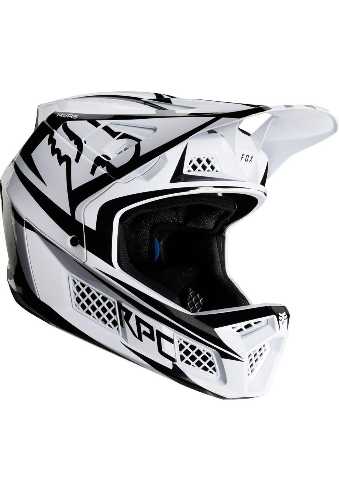 Casco Bicicleta Rampage Pro Carbon Blanco Beast Fox-0