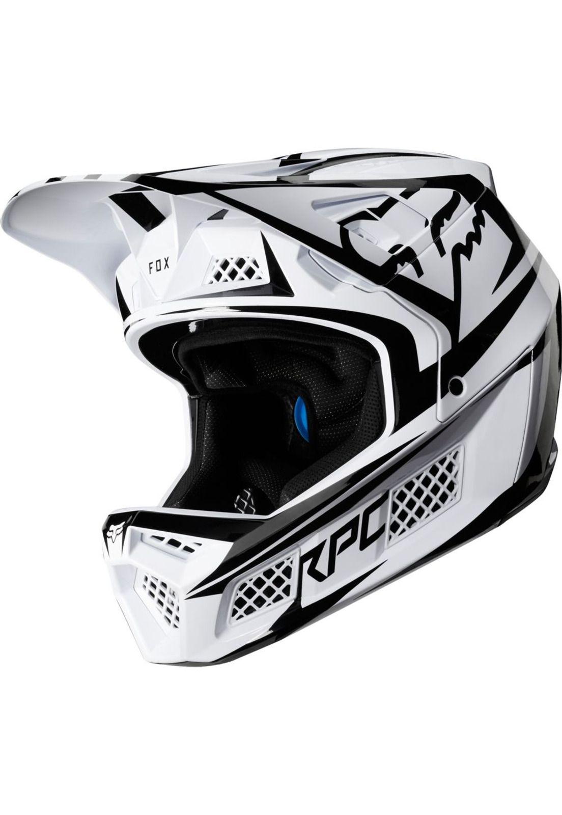 Casco Bicicleta Rampage Pro Carbon Blanco Beast Fox-1