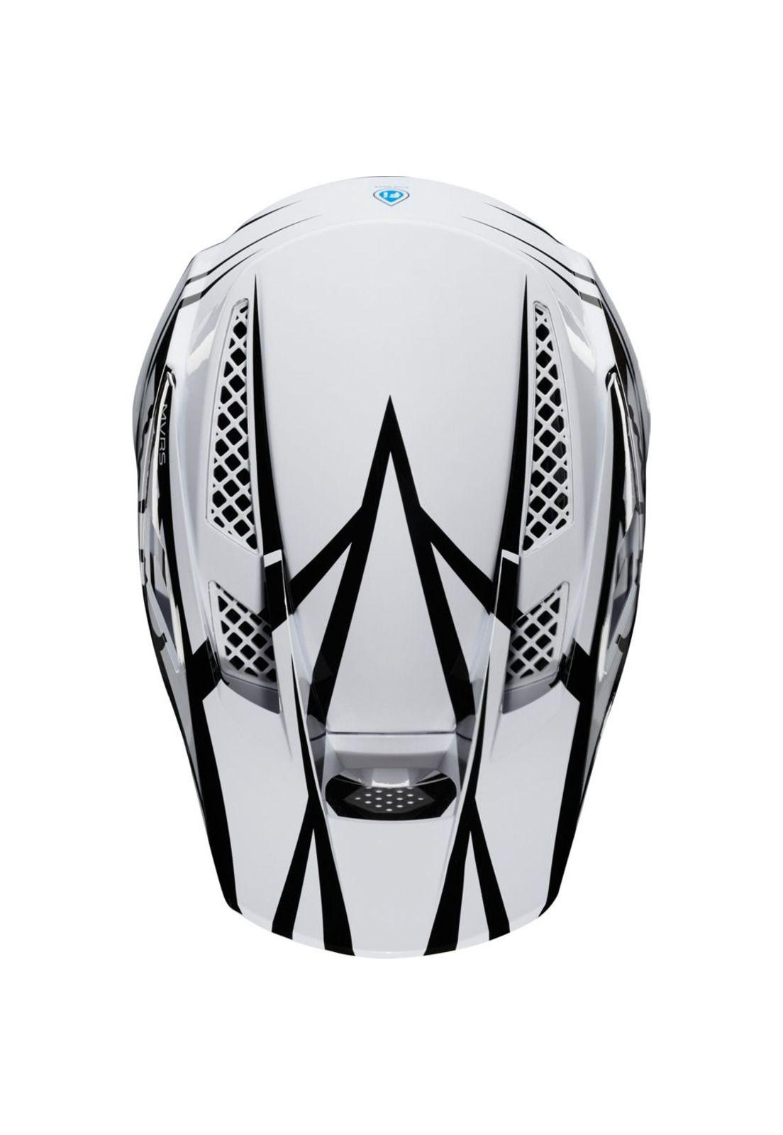 Casco Bicicleta Rampage Pro Carbon Blanco Beast Fox-2