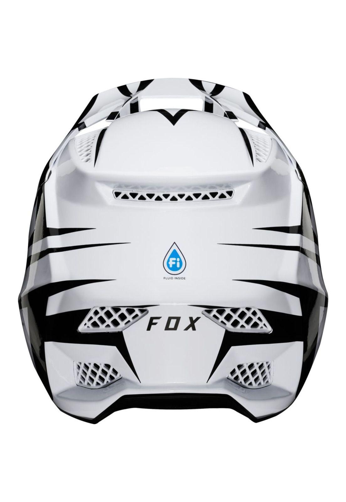 Casco Bicicleta Rampage Pro Carbon Blanco Beast Fox-3