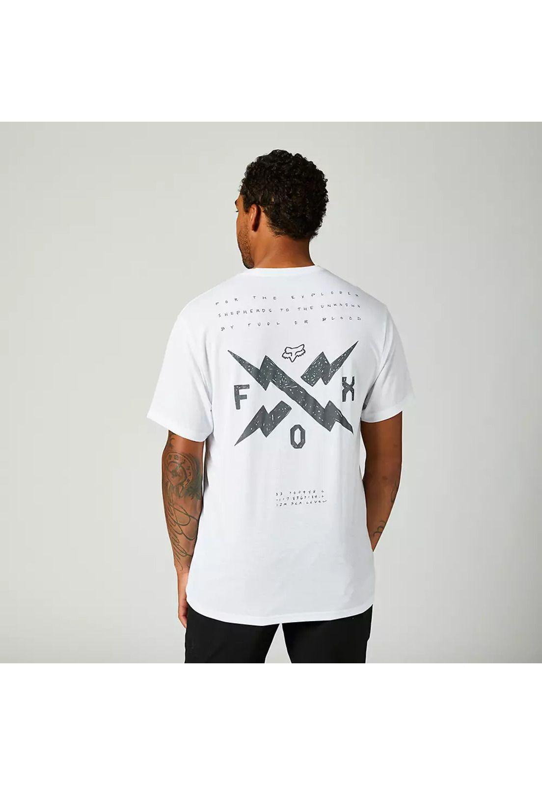 Polera Lifestyle Calibrated Blanco Fox-2