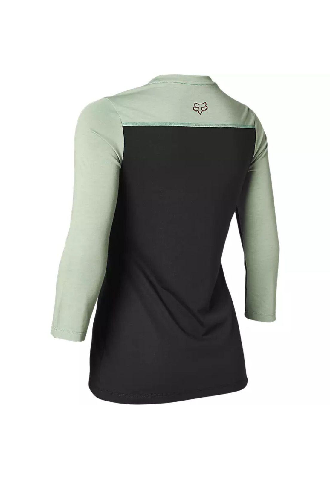 Polera Bicicleta Mujer Ranger Drirelease 3/4  Negro Fox-1