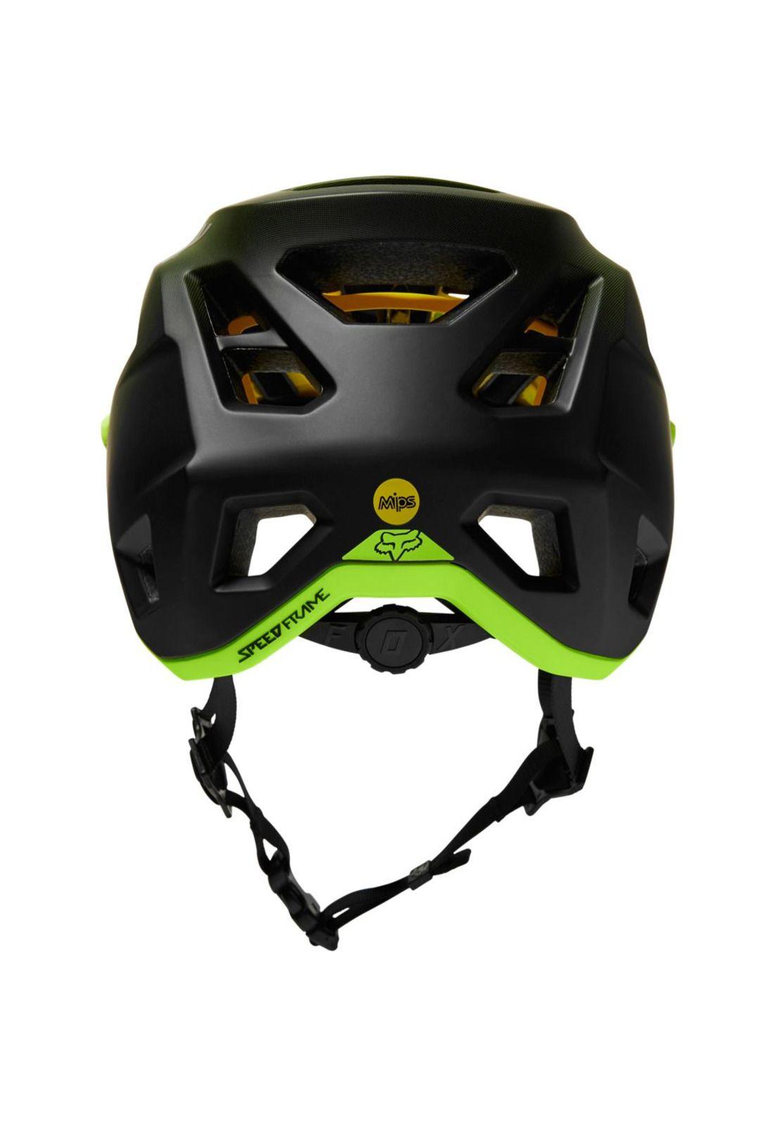 Casco Bicicleta Speedframe Mips CE Negro/Amarillo Fox-3