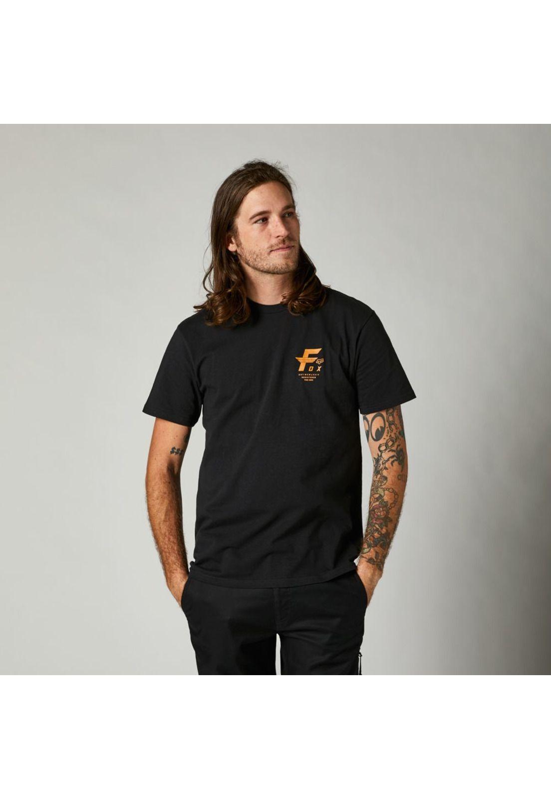 Polera Lifestyle Premium Big F Negro Fox-0