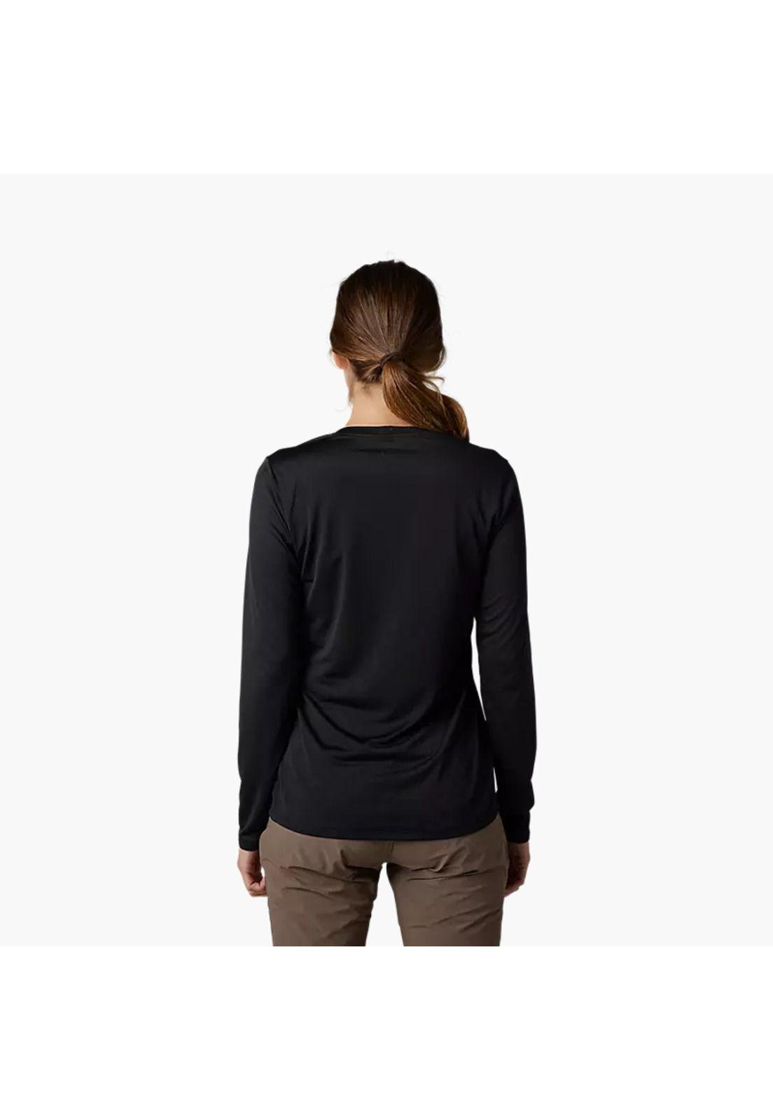 Polera Bicicleta Mujer Ranger Trudri™ Manga Larga Negro Fox-2