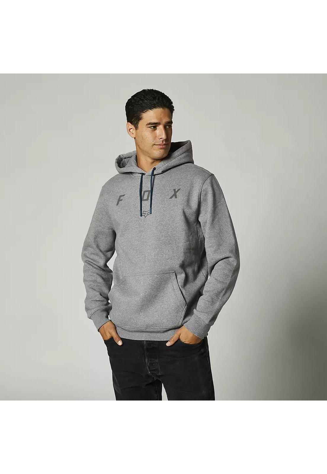 Poleron Lifestyle Paralax Pullover Gris Fox-2