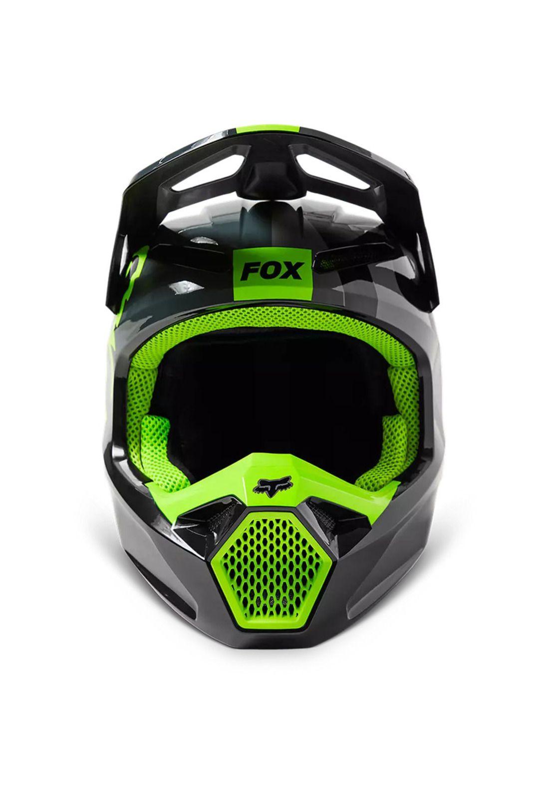 Casco Moto Niño V1 Xpozr Negro Fox-4