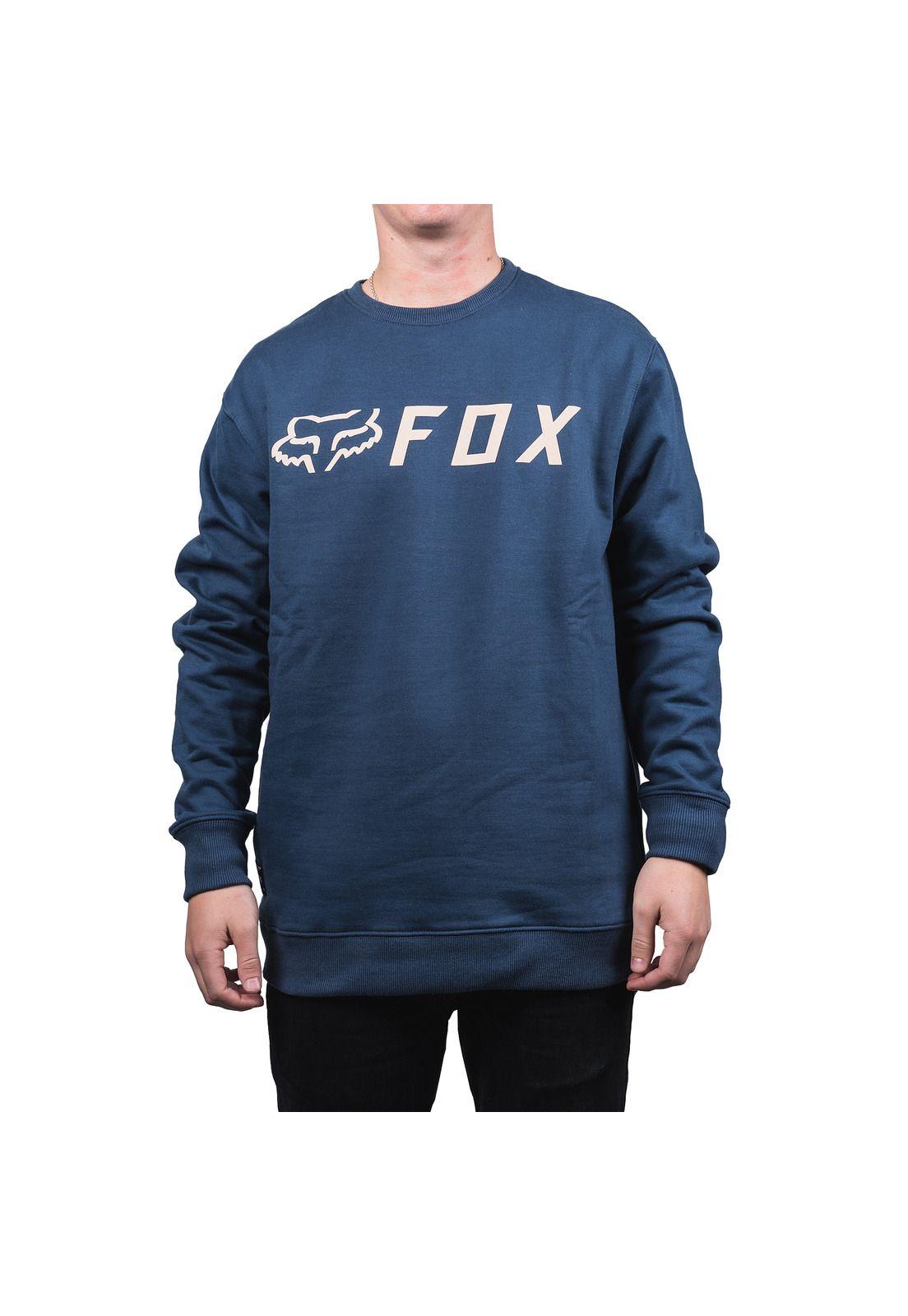 Poleron Lifestyle Refract Crew Azul Fox-0