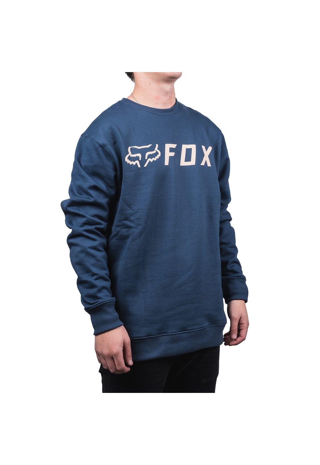 Poleron Lifestyle Refract Crew Azul Fox-3