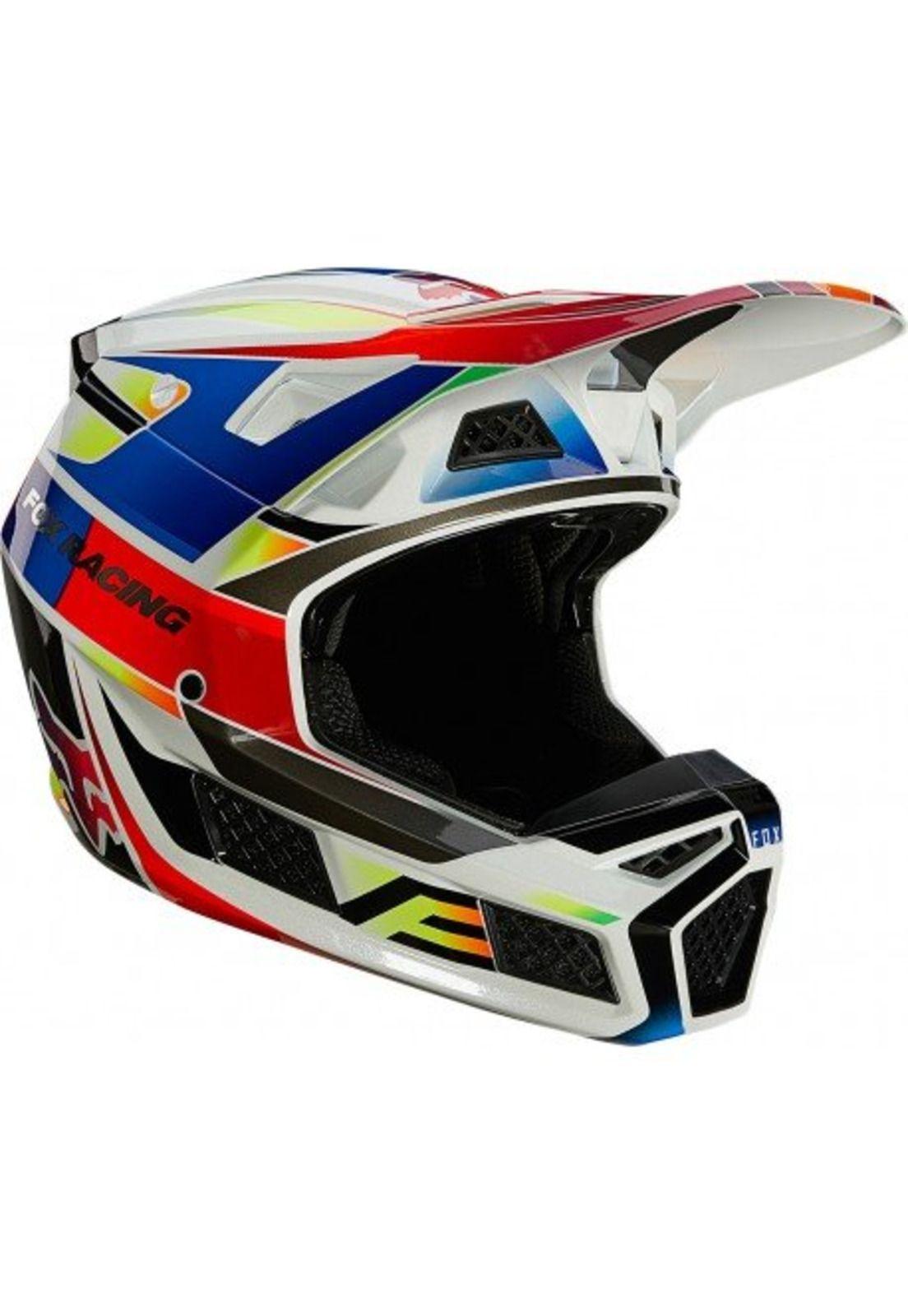 Casco Moto V3 Pigment Multicolor Fox-0