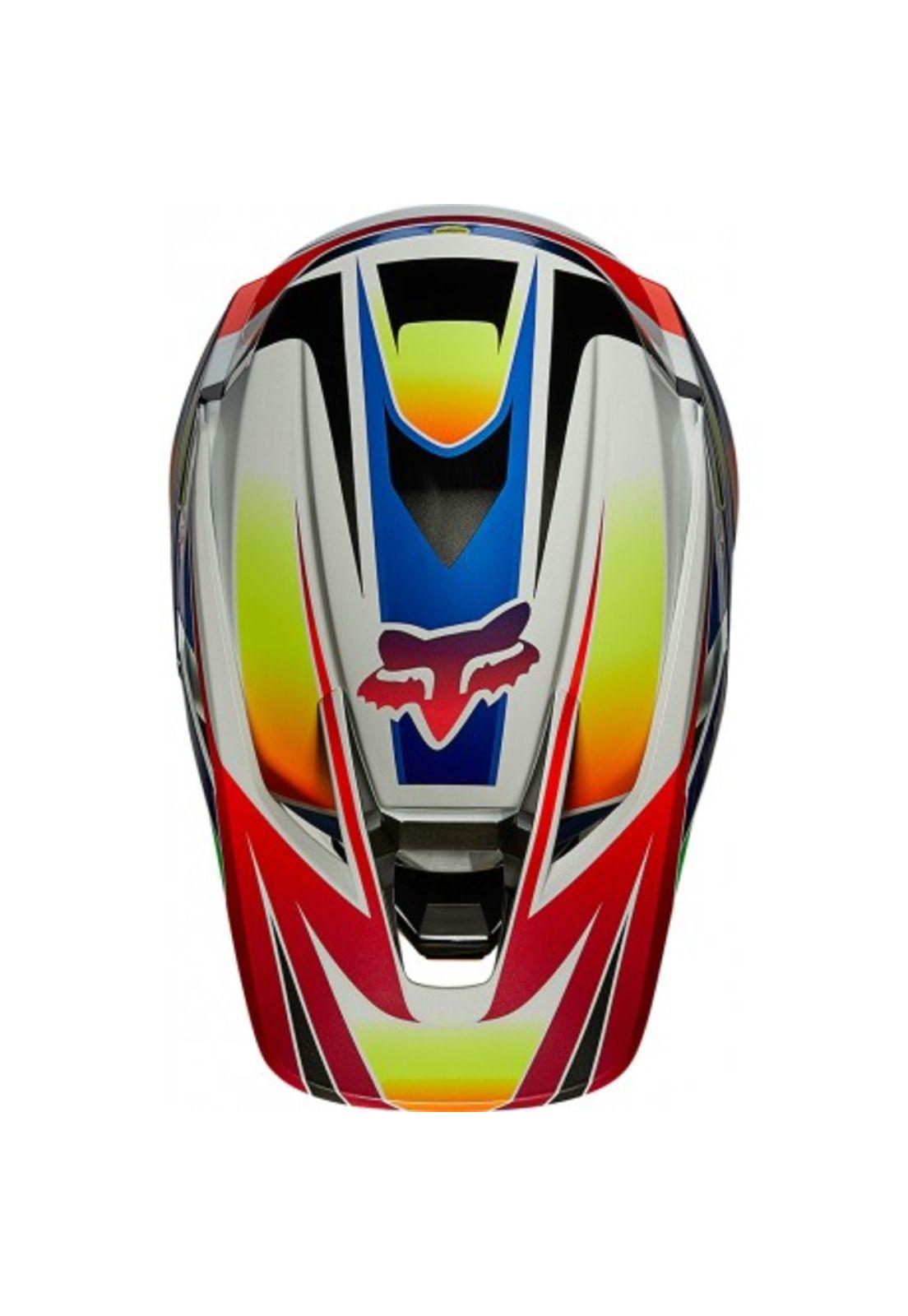 Casco Moto V3 Pigment Multicolor Fox-2