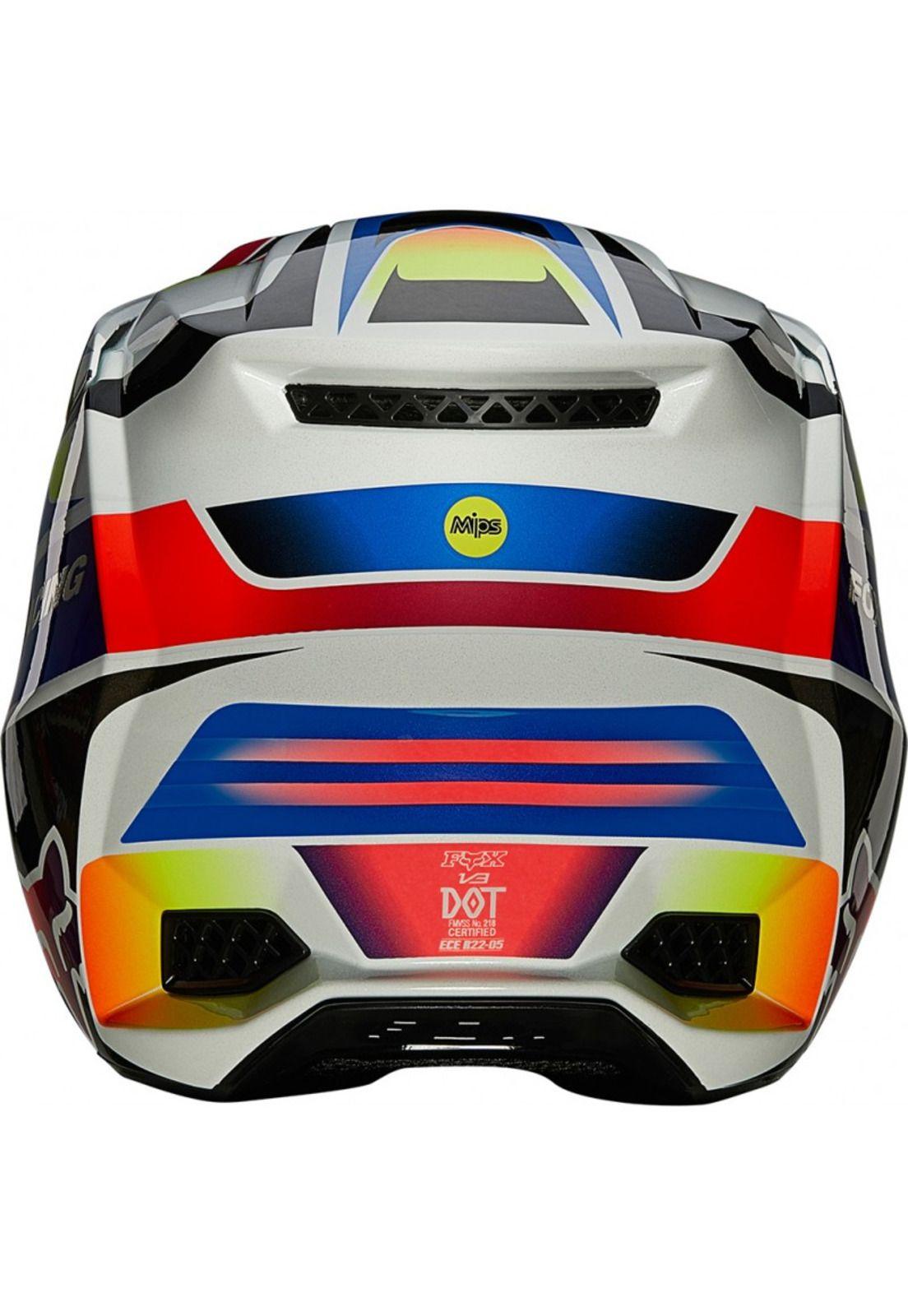 Casco Moto V3 Pigment Multicolor Fox-3