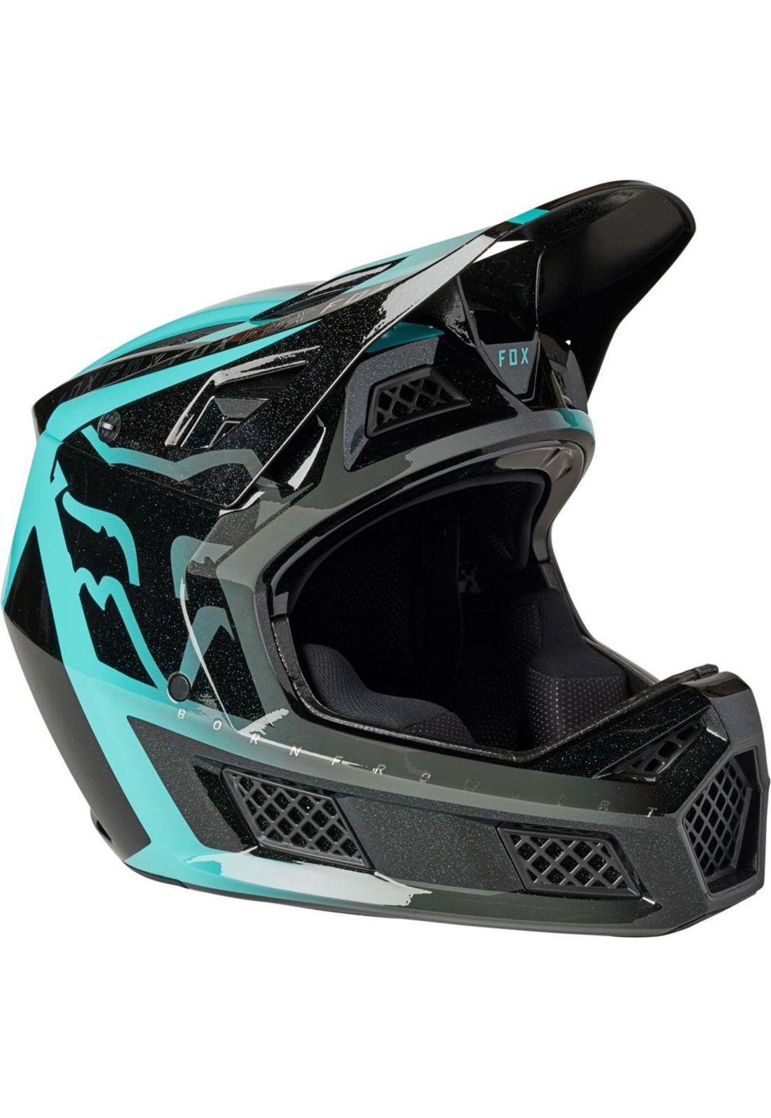 Casco Bicicleta Rampage Pro Carbon Mips Negro Esmeralda Fox-0