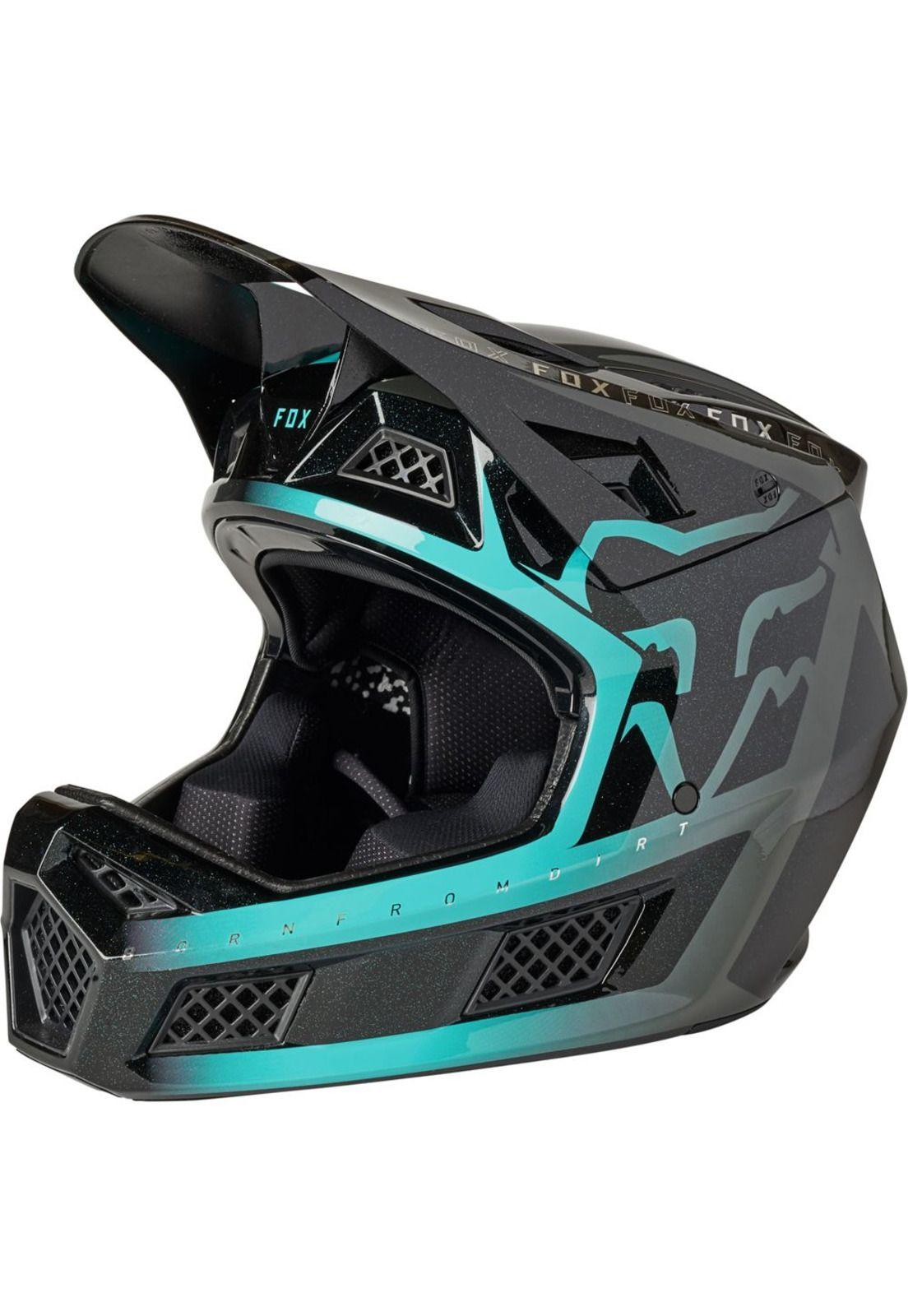 Casco Bicicleta Rampage Pro Carbon Mips Negro Esmeralda Fox-1