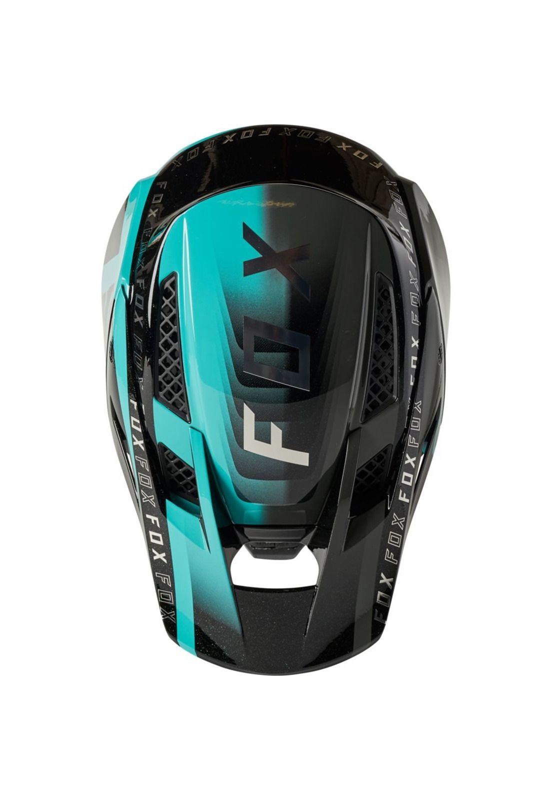 Casco Bicicleta Rampage Pro Carbon Mips Negro Esmeralda Fox-2