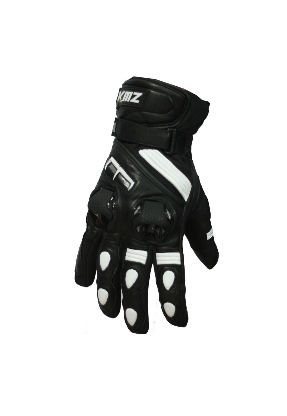 Guantes Moto Calle Mujer Frio II Negro/Blanco KMZ-0