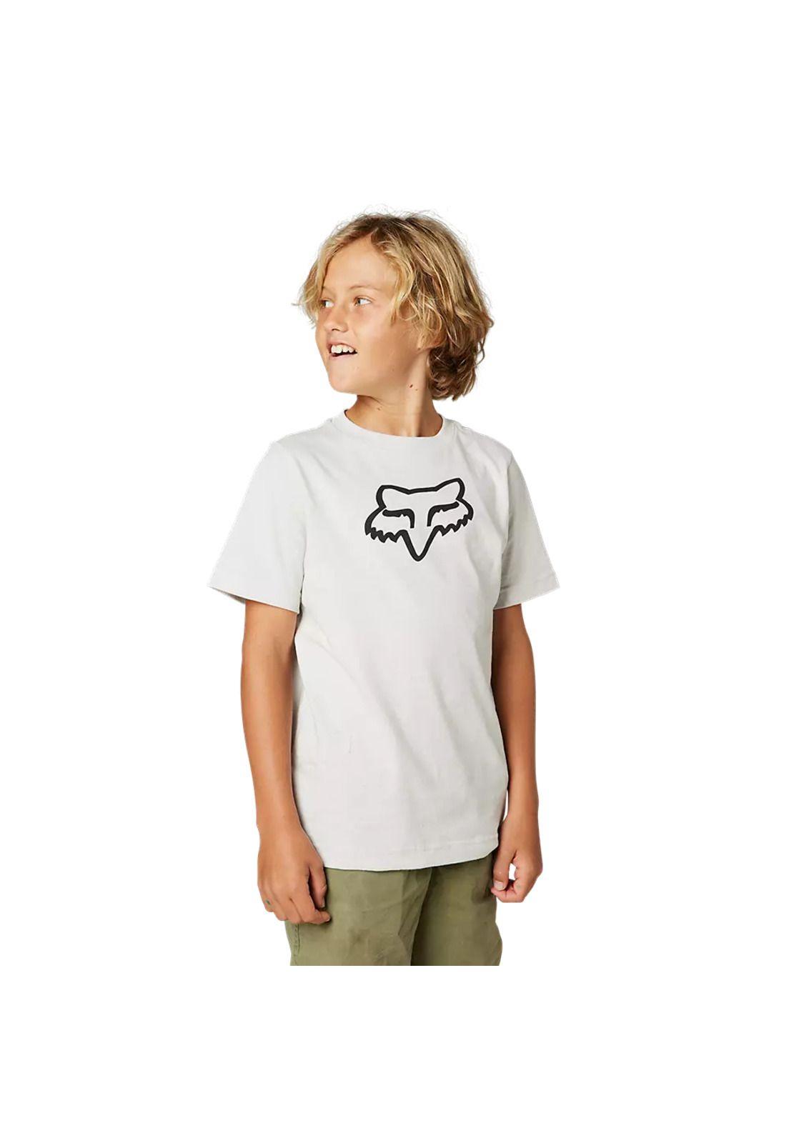 Polera Lifestyle Niño Lgeacy Gris Claro Fox-2