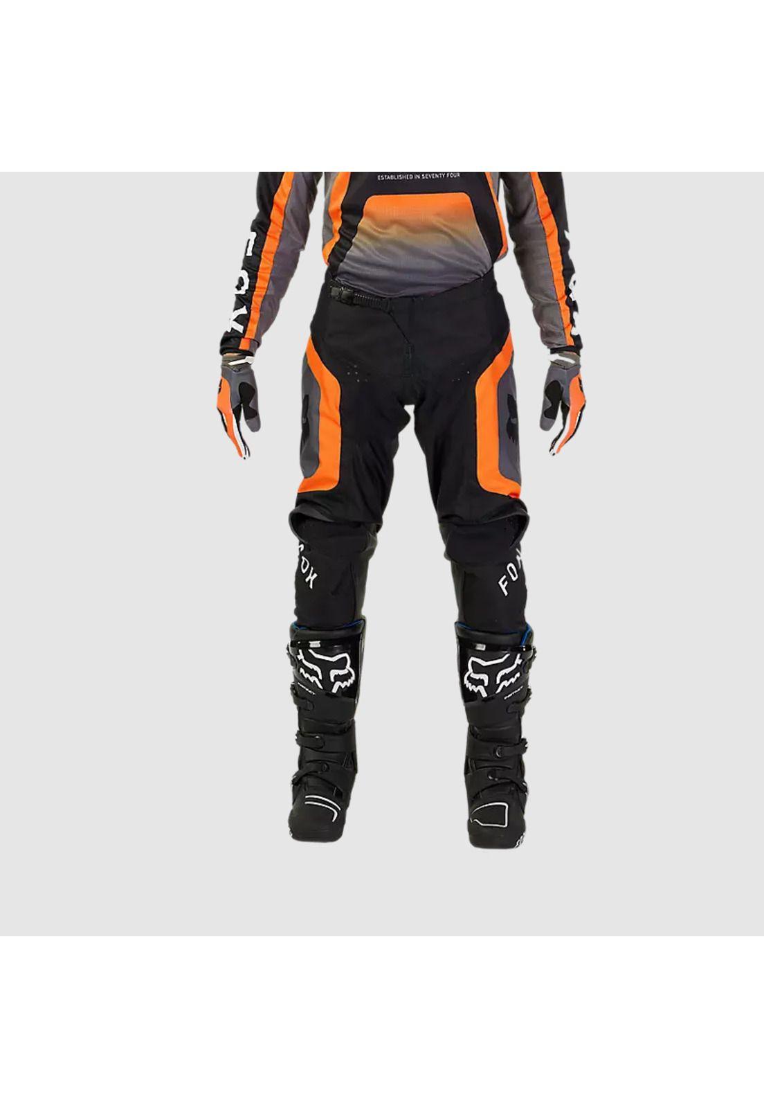Pantalon Moto 180 Ballast Negro/Naranjo Fox-1
