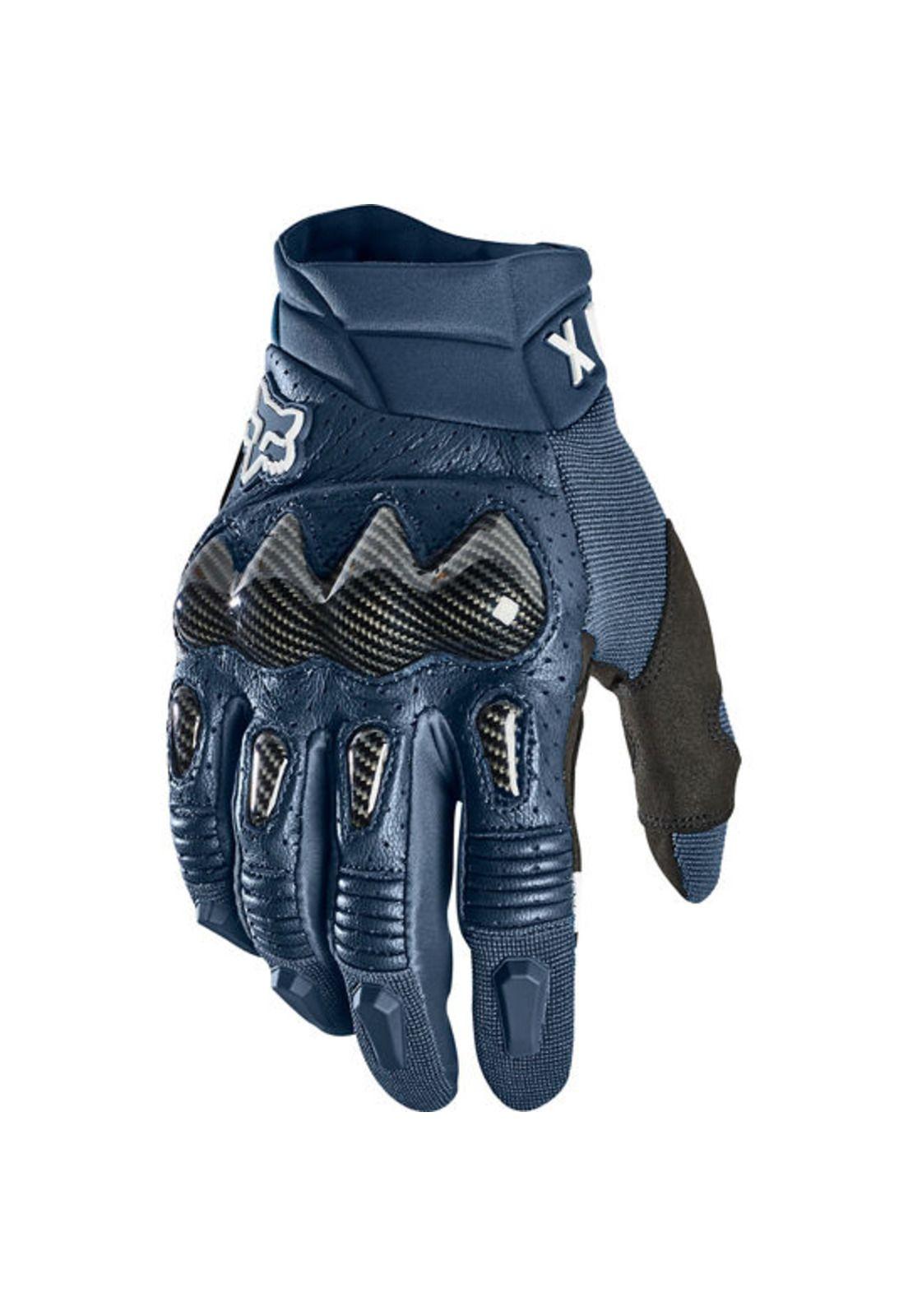 Guantes Moto Bomber Azul Marino Fox-0