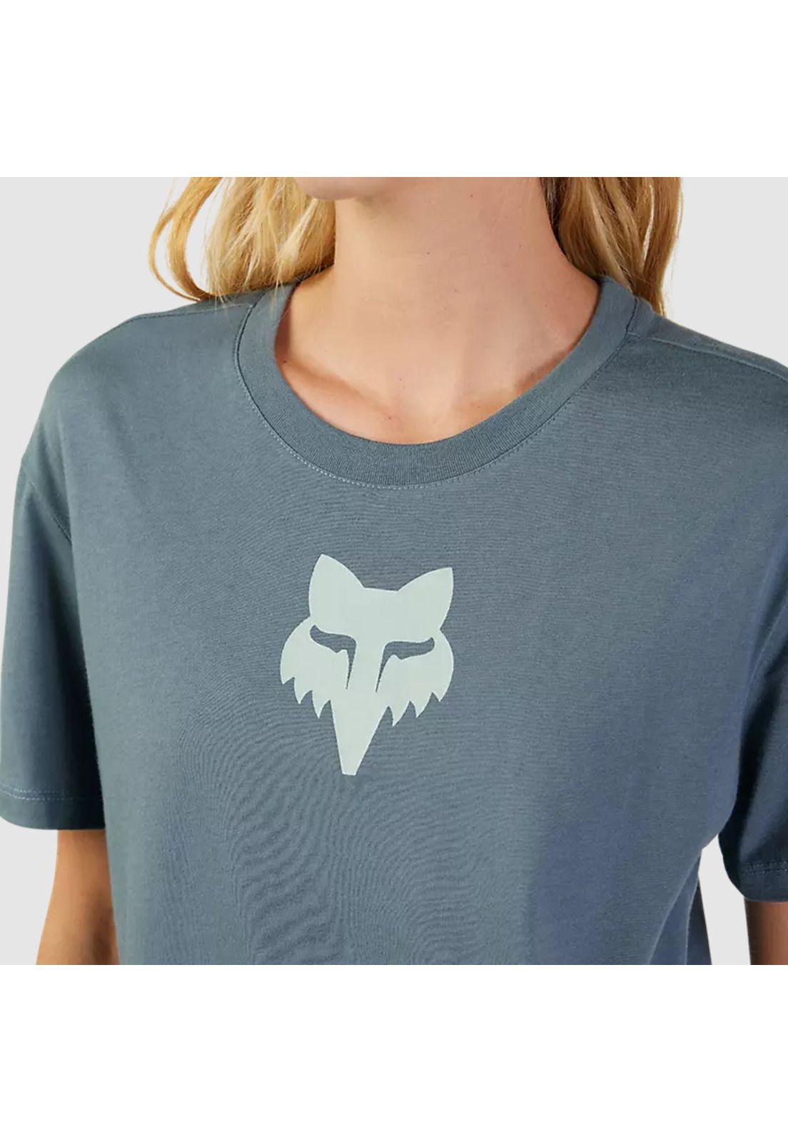 Polera Lifestyle Mujer Fox Head Gris Azulado Fox-2